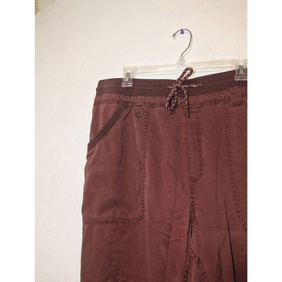 Women's Anthropologie Pilcro Nomad Joggers Burnt Drawstring Pockets Size Lg Tall - Picture 13 of 16